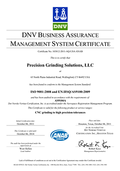 AS9100 Certificate