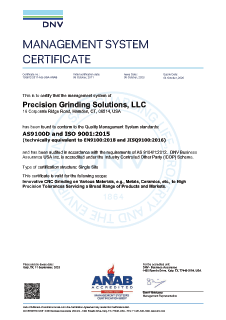 AS9100 Certificate